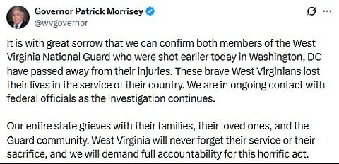 2 West Virginia Guardsmen confirmed dead after 'horrific' DC shooting