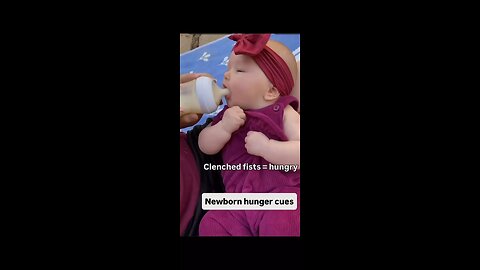 Newborn hunger cues