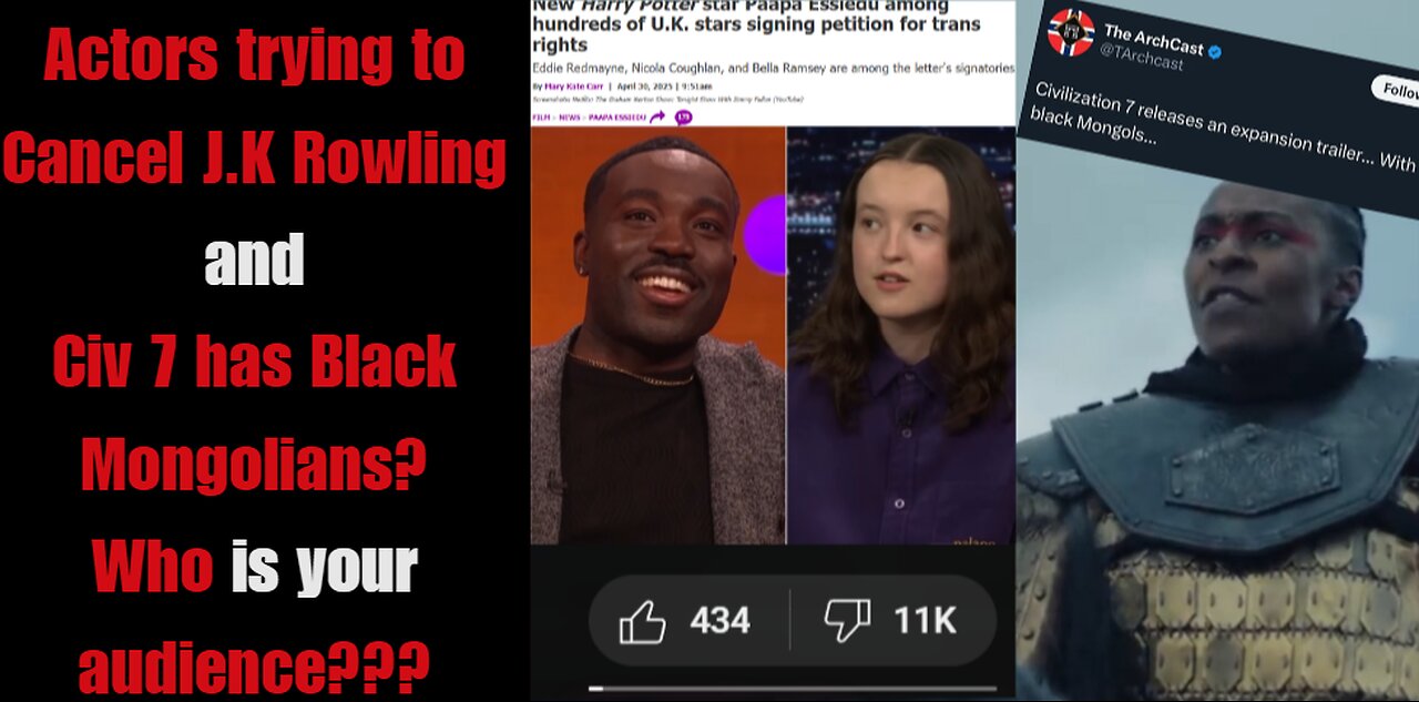 WHO IS YOUR AUDIENCE? | Civilization 7 Black Mongols & Harry Potter J.K Rowling Petition | Z to X #9