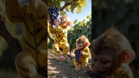 Adorable, lovely, and oh-so-smiley—this baby monkey wins! 🐒💕