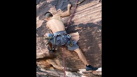 Red Rock TR Climbing Beta Series E45 (2025): Red Springs Rock: Boulder Dash (5.11a/b)