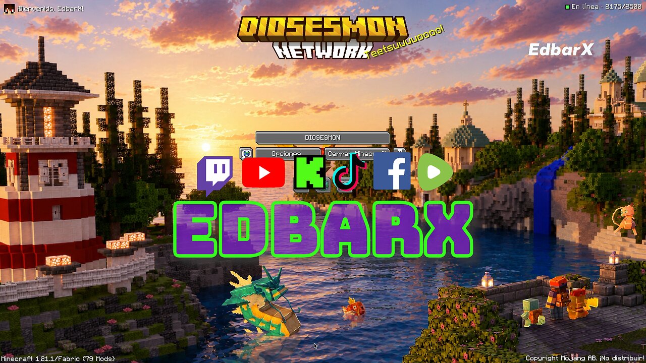🎮 [Esp] Minecraft DiosesMon , En Mac, En Vivo EdbarX