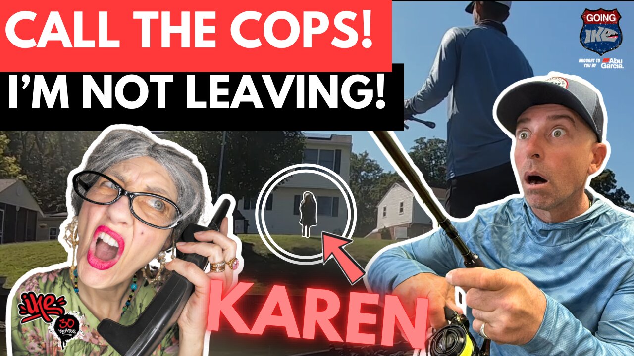 🤬Karen VS Fisherman🎣 THE BASS ARE UNDER THE DOCKS!!!