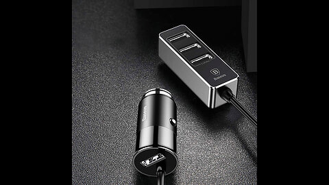 4-in-1 USB Car Phone Charger Splitter, with 4 USB Ports, 1.5m Cable, 5.5A & Charging Protection