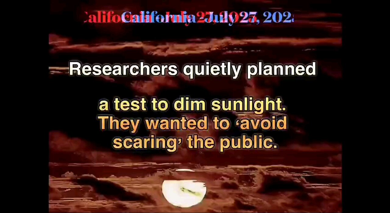 quotes solar radiation management ", toxic testing on an unaware public