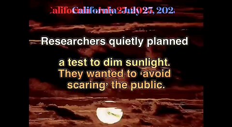 quotes solar radiation management ", toxic testing on an unaware public