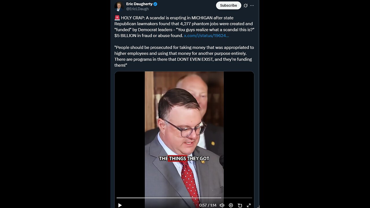 🚨 HOLY CRAP: A scandal is erupting in MICHIGAN after state Republican lawmakers found...