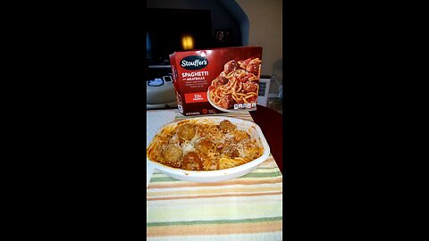 Eating Stouffer's Spaghetti With Meatballs, Dbn, MI, 7/24/25