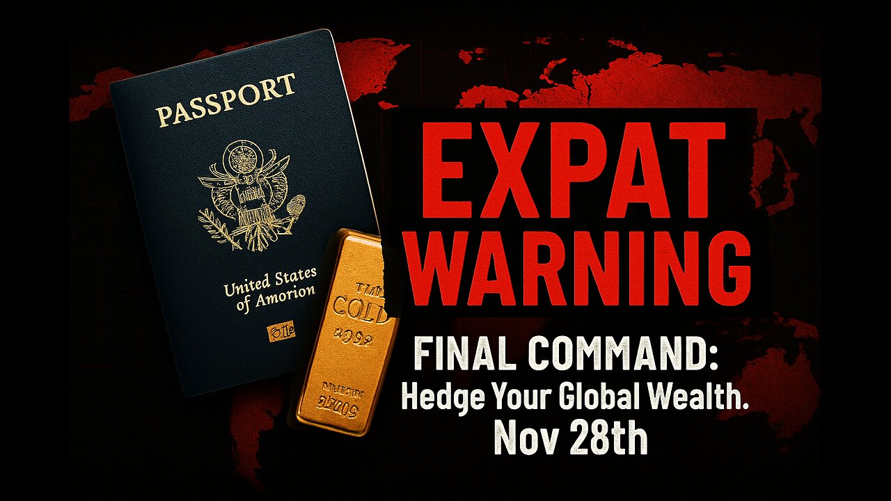 EXPAT WARNING: Final Suggestion to Hedge Your Global Wealth. Nov 28th.