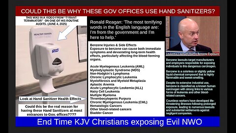 COULD THIS BE WHY THESE GOV OFFICES USE HAND SANITIZERS?