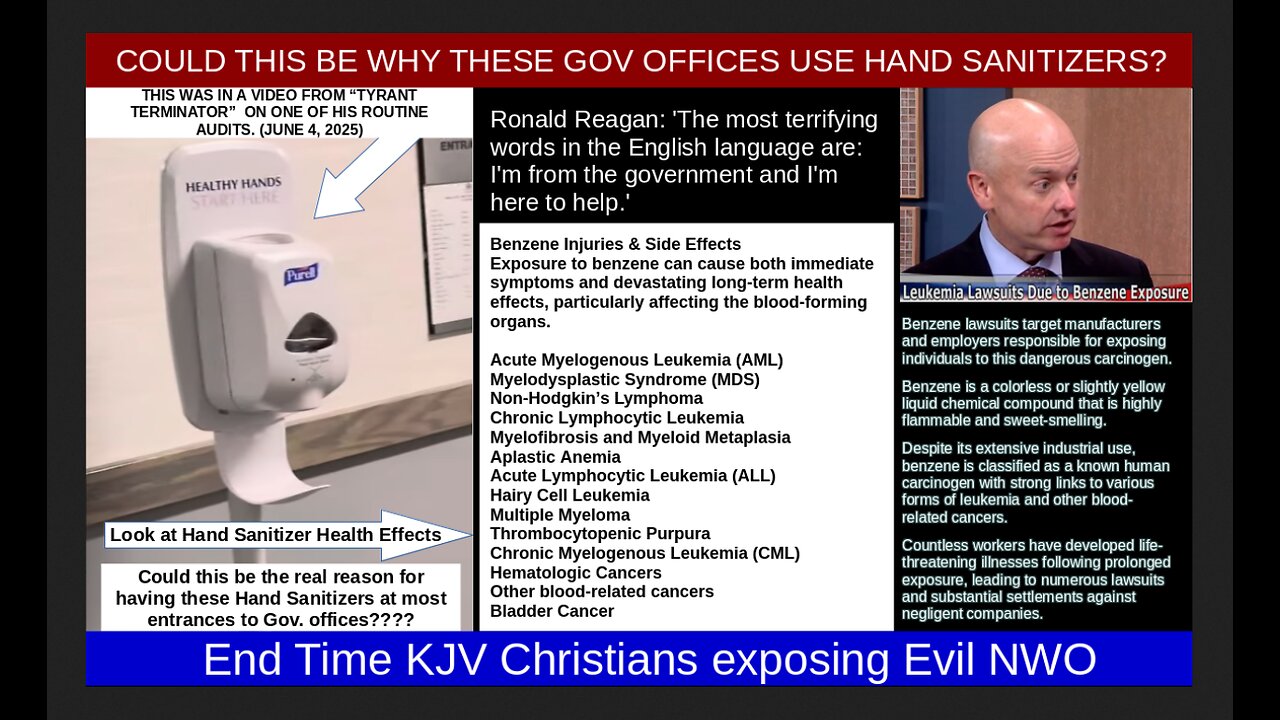 COULD THIS BE WHY THESE GOV OFFICES USE HAND SANITIZERS?