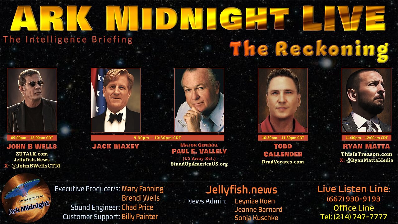 The Intelligence Briefing /The Reckoning - John B Wells LIVE
