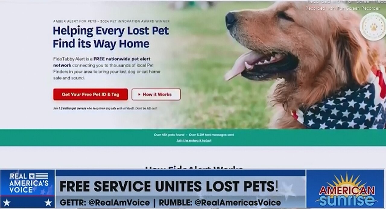 FREE SERVICE UNITES LOST PETS - AMBER ALERT FOR PETS- 3 mins.