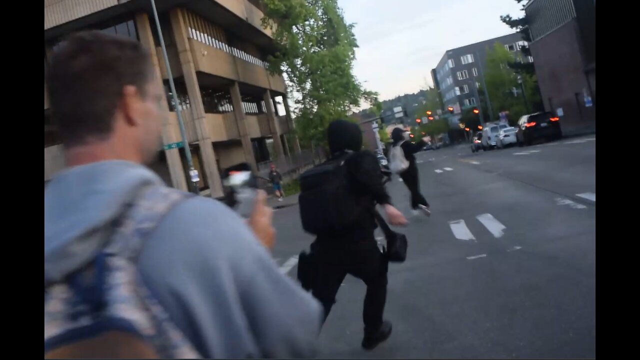 Riley Gaines at UW Engineering Center, Media assaulted/harassed - May 6th, 2025