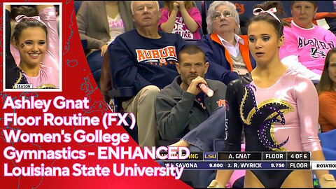 Beautiful Girls Ashleigh Gnat (LSU) NCAA 2015 FX 4K HD #gymnastics #NCAA