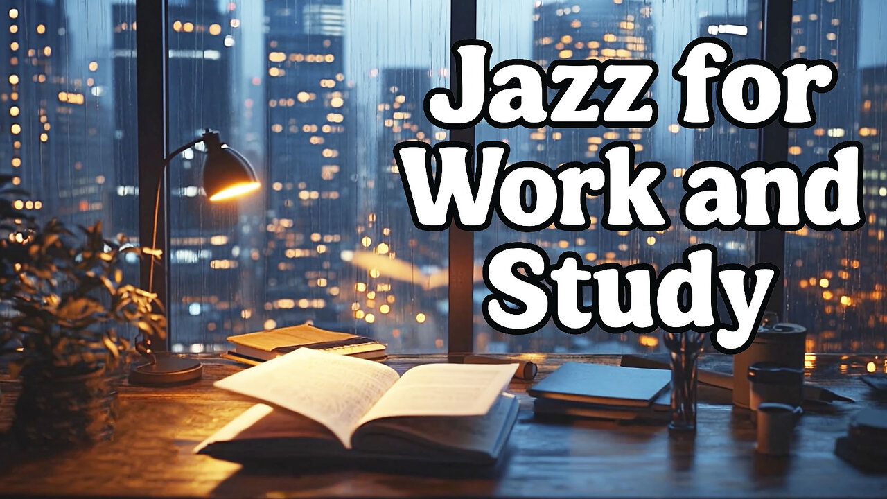 Jazz for Work and Study 🌃📖 Rainy Night City Lights