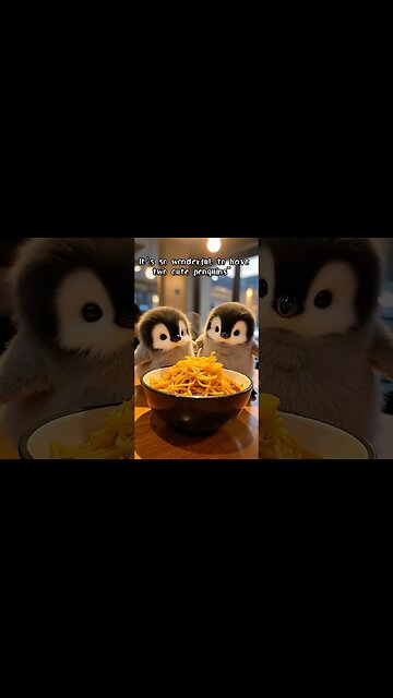 It's so wonderful to have two cute penguins~