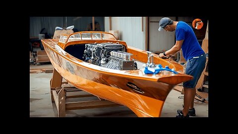 Man Builds Full-Size YACHT with Car Engine Start to Finish