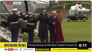 Prince William welcomes Short Trump to the UK