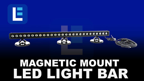 Magnetic Mount Low Profile, High Intensity LED Light Bars