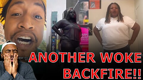 WOKE Times Square High Calorie Black Woman Statue BACKFIRES After Backlash From Black People!