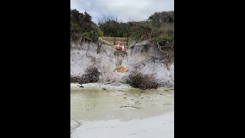 Ocean Takes Dunes Away