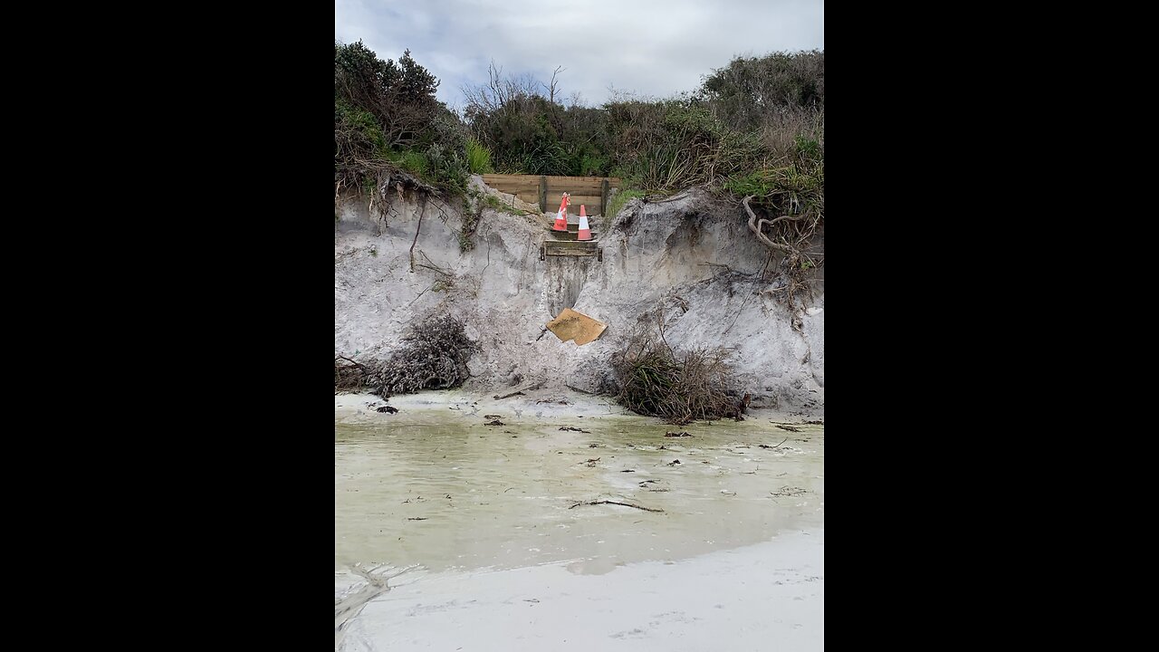 Ocean Takes Dunes Away