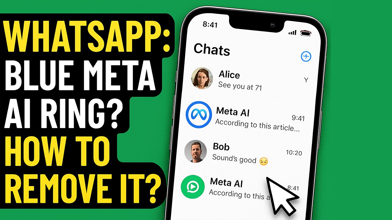 📱 WhatsApp: What Does the Blue Meta AI Ring Do & How to Remove It? | Complete Guide 2025 🔵