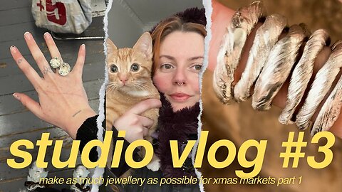 jewellery studio vlog #3 | spend the day with me making jewellery