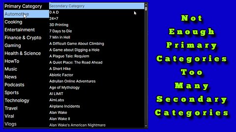 Do You Ever Have Problems Matching The Category With Your Content - Does It Even Matter?