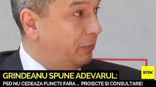 🗣️ GRINDEANU SPUNE ADEVARUL: PSD NU CEDEAZA FUNCTII FARA PROIECTE SI CONSULTARE! 🏛️📊