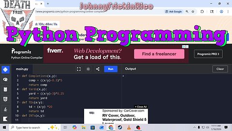 Live Learn with Python Programming language - Lists - Tuples and Functions