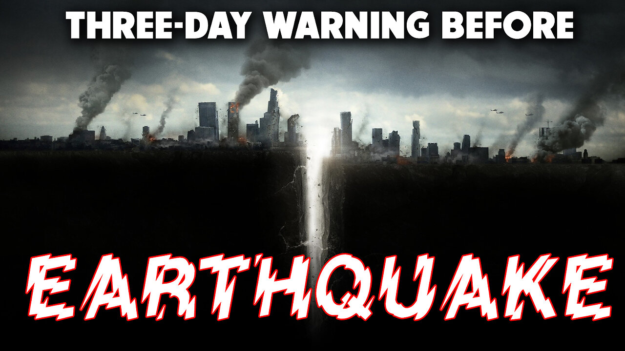 Three-Day Warning Before Earthquake 12/08/2025
