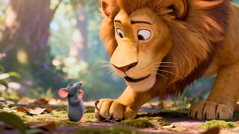 The Lion And The Mouse Happy Kiddo TV Retelling Fun Kids Storytime