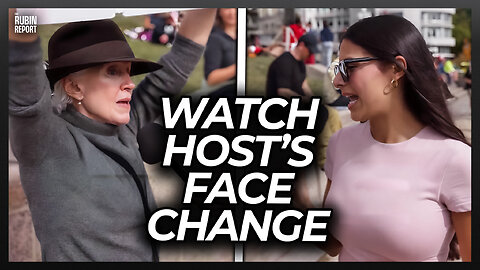 The Exact Moment Host Realizes Boomer Protester Is a Monster