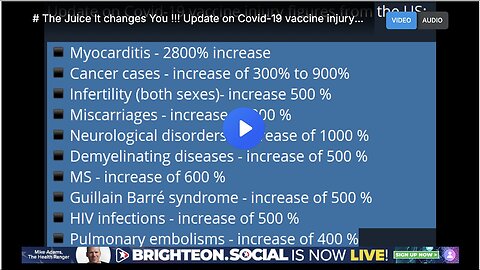 "U.S. COVID-19 Injury Statistics"