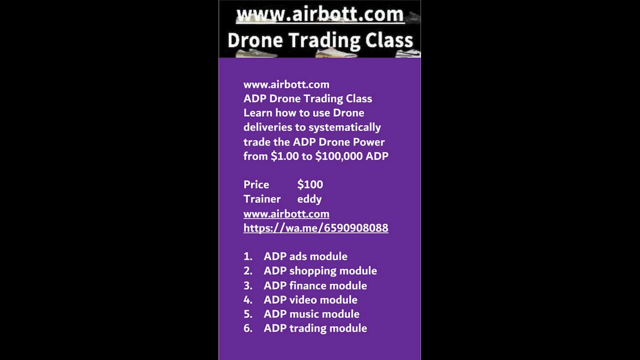 https://www.airbott.com/ Drone Power Trading