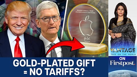 Apple CEO Tim Cook gifts 24k Gold gift to Trump after Tariff Exemption |Vantage With Palki Sharma