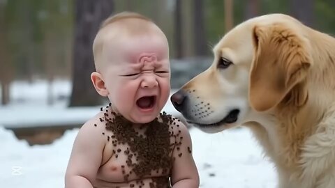 Dog find help for cute baby Animals videos