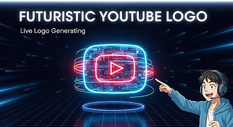 Futuristic YouTube Logo Design Concepts Live Logo Generating 2