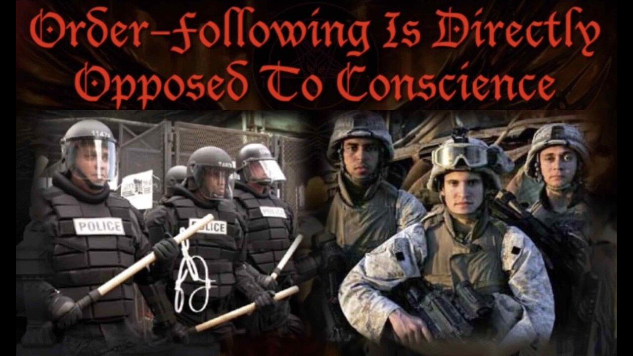 They Just Following Orders Police & Military