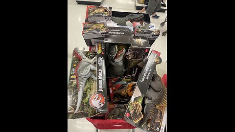 Huge Shopping Spree 26 New Jurassic World Rebirth Dinosaur Toys 2025 @Target DREX Spinosaurus Mattel