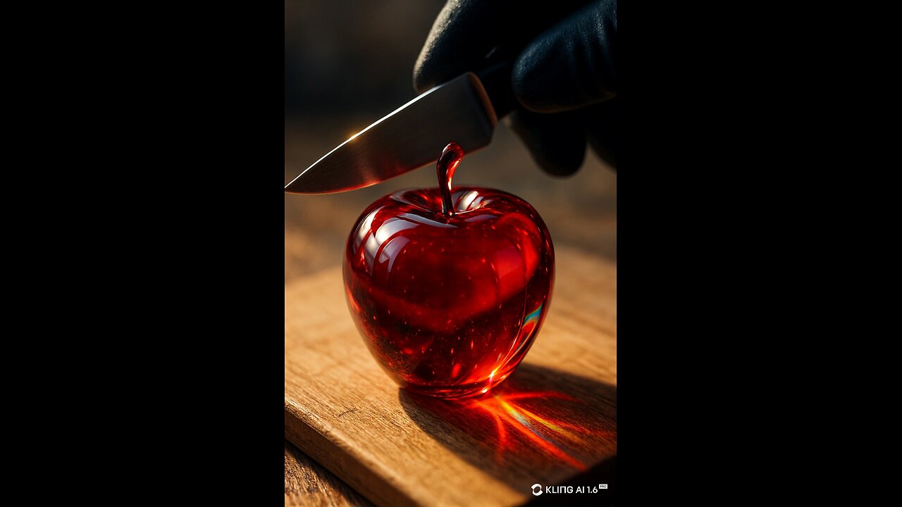 Cutting a Super high quality apple 🍎