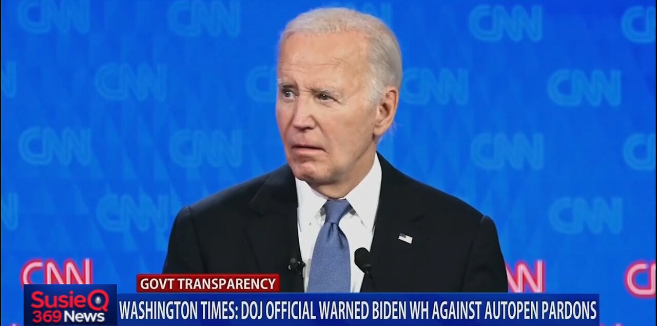 WASHINGTON TIMES: DOJ OFFICIAL WARNED BIDEN AGAINST AUTOPEN PARDONS
