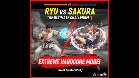 Ryu vs Sakura: EXTREME HARDCORE MODE! (Can I Survive?) 🥋🔥