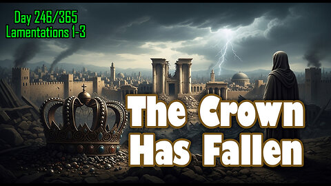 Day 246/365 - The Widow in the Ashes 🏙️🌑 #biblerecapdaily1 #lamentations