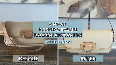How to Clean and Restore a RARE Vintage Dooney & Bourke Porthole Bag | Vintage Bag Restoration