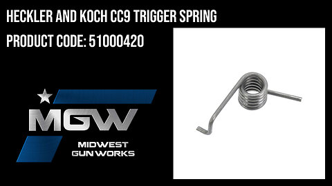Heckler And Koch CC9 Trigger Spring - 51000420