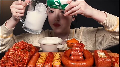 Cheese Johnsonville, Giant Kielbasa Sausage & Fried Vienna Mukbang Sausages