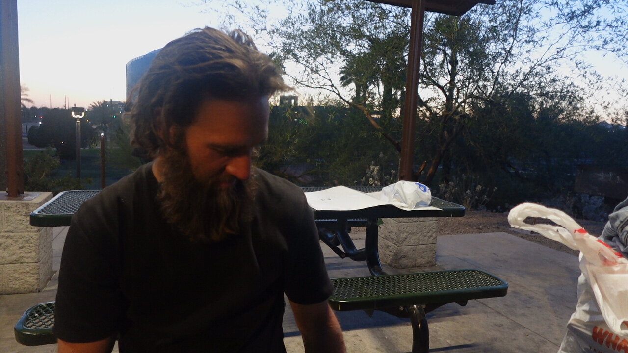 Tyler- 38 and Homeless- Speaks on how Religion got him through